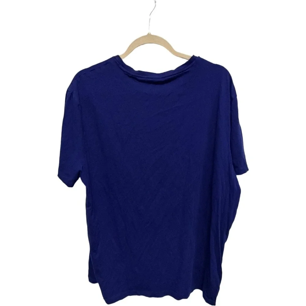 Polo Ralph Lauren Classic Crewneck T-Shirt Blue Yellow Pony Logo Short Sleeve XL